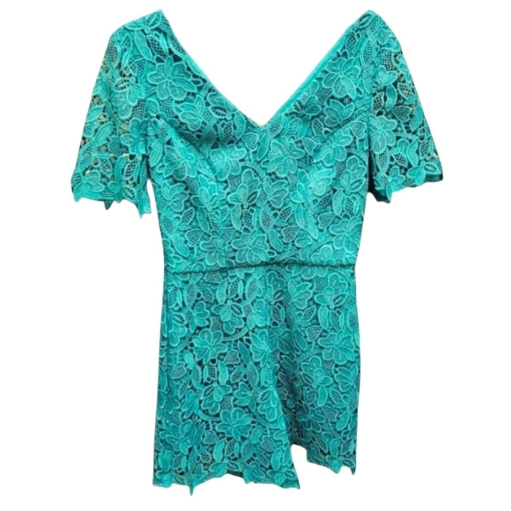 NEW Trina Turk Lace Romper Faraglioni Romper Oceano NWOT - Picture 5 of 14